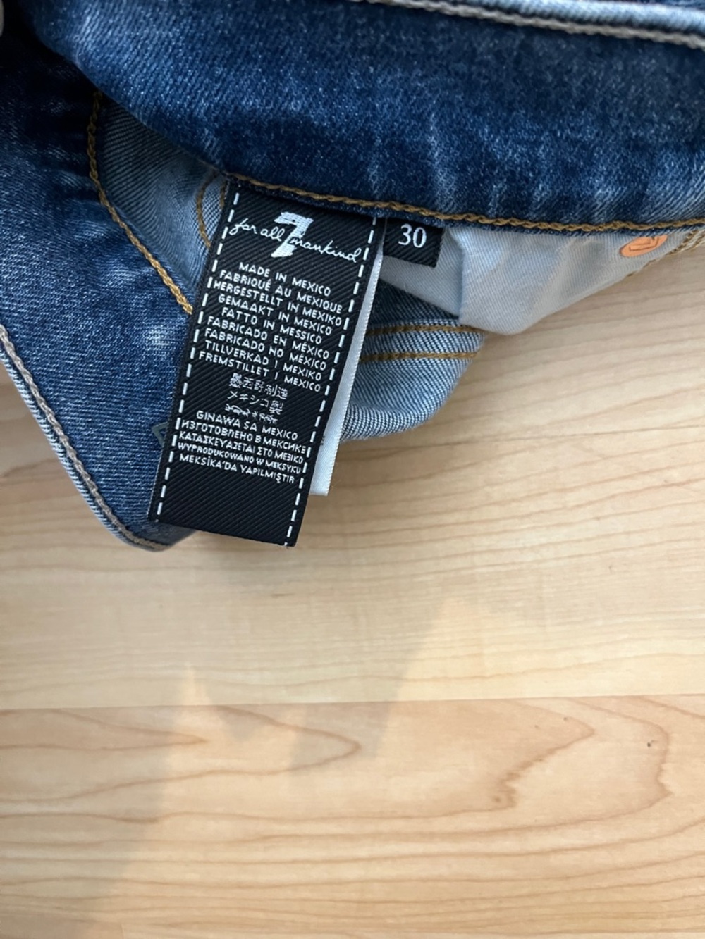 7 For All Mankind adrien Jeans Men's 30 Easy Slim Straight Jeans - Picture 8 of 13